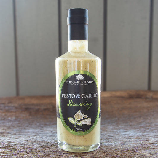 Pesto & Garlic Dressing | The Garlic Farm on the Isle of Wight